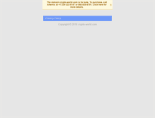 Tablet Screenshot of crypto-world.com